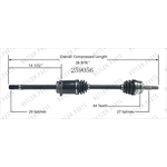 Order Arbre CV neuf par WORLDPARTS - 259056 For Your Vehicle