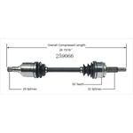 Order Arbre CV neuf par WORLDPARTS - 259066 For Your Vehicle