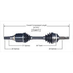 Order New CV Shaft by WORLDPARTS - 259072 For Your Vehicle