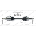 Order New CV Shaft by WORLDPARTS - 259083 For Your Vehicle