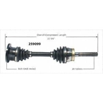Order Arbre CV neuf par WORLDPARTS - 259099 For Your Vehicle