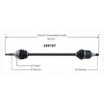 Order Arbre CV neuf par WORLDPARTS - 259107 For Your Vehicle