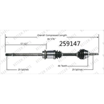 Order New CV Shaft by WORLDPARTS - 259147 For Your Vehicle