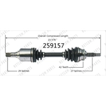 Order New CV Shaft by WORLDPARTS - 259157 For Your Vehicle