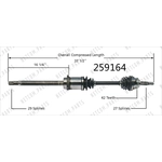 Order New CV Shaft by WORLDPARTS - 259164 For Your Vehicle