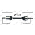 Order Arbre CV neuf par WORLDPARTS - 259166 For Your Vehicle