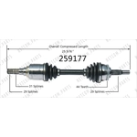 Order New CV Shaft by WORLDPARTS - 259177 For Your Vehicle