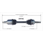 Order Arbre CV neuf par WORLDPARTS - 259182 For Your Vehicle