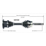 Order New CV Shaft by WORLDPARTS - 259185 For Your Vehicle