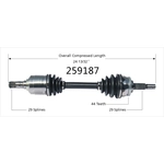 Order Arbre CV neuf par WORLDPARTS - 259187 For Your Vehicle