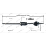 Order Arbre CV neuf par WORLDPARTS - 259188 For Your Vehicle
