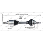 Order New CV Shaft by WORLDPARTS - 259191 For Your Vehicle