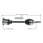 Order Arbre CV neuf par WORLDPARTS - 259203 For Your Vehicle