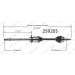 Order Arbre CV neuf par WORLDPARTS - 259205 For Your Vehicle