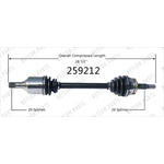 Order Arbre CV neuf par WORLDPARTS - 259212 For Your Vehicle