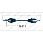 Order New CV Shaft by WORLDPARTS - 259223 For Your Vehicle