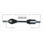 Order New CV Shaft by WORLDPARTS - 259225 For Your Vehicle