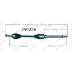 Order New CV Shaft by WORLDPARTS - 259226 For Your Vehicle