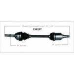 Order Arbre CV neuf par WORLDPARTS - 259227 For Your Vehicle
