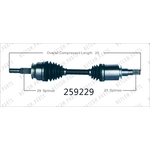 Order Arbre CV neuf par WORLDPARTS - 259229 For Your Vehicle