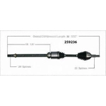 Order New CV Shaft by WORLDPARTS - 259236 For Your Vehicle