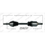 Order New CV Shaft by WORLDPARTS - 259237 For Your Vehicle