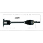 Order New CV Shaft by WORLDPARTS - 259243 For Your Vehicle