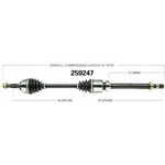 Order New CV Shaft by WORLDPARTS - 259247 For Your Vehicle