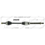 Order New CV Shaft by WORLDPARTS - 259249 For Your Vehicle