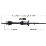Order New CV Shaft by WORLDPARTS - 259346 For Your Vehicle