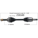 Order New CV Shaft by WORLDPARTS - 259349 For Your Vehicle