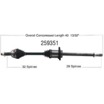 Order New CV Shaft by WORLDPARTS - 259351 For Your Vehicle
