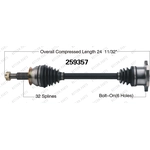 Order New CV Shaft by WORLDPARTS - 259357 For Your Vehicle
