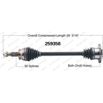 Order New CV Shaft by WORLDPARTS - 259358 For Your Vehicle