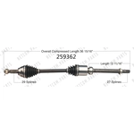 Order New CV Shaft by WORLDPARTS - 259362 For Your Vehicle