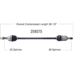 Order New CV Shaft by WORLDPARTS - 259375 For Your Vehicle