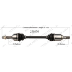 Order New CV Shaft by WORLDPARTS - 259376 For Your Vehicle