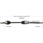 Order New CV Shaft by WORLDPARTS - 259381 For Your Vehicle