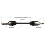 Order New CV Shaft by WORLDPARTS - 259383 For Your Vehicle