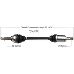 Order New CV Shaft by WORLDPARTS - 259386 For Your Vehicle