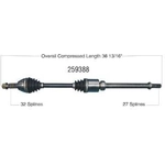 Order New CV Shaft by WORLDPARTS - 259388 For Your Vehicle