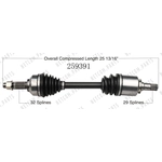 Order Arbre CV neuf par WORLDPARTS - 259391 For Your Vehicle
