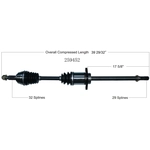Order Arbre CV neuf par WORLDPARTS - 259452 For Your Vehicle