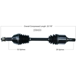 Order New CV Shaft by WORLDPARTS - 259453 For Your Vehicle