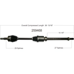 Order New CV Shaft by WORLDPARTS - 259468 For Your Vehicle
