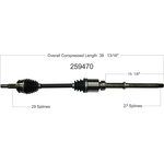 Order New CV Shaft by WORLDPARTS - 259470 For Your Vehicle