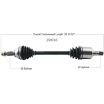 Order Arbre CV neuf par WORLDPARTS - 259516 For Your Vehicle