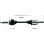 Order New CV Shaft by WORLDPARTS - 259531 For Your Vehicle