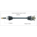 Order Arbre CV neuf par WORLDPARTS - 259534 For Your Vehicle
