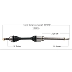 Order Arbre CV neuf par WORLDPARTS - 259539 For Your Vehicle